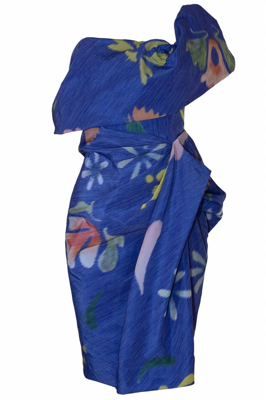 NEW ROSIE ASSOULIN women's dawn draper dress in dark floral